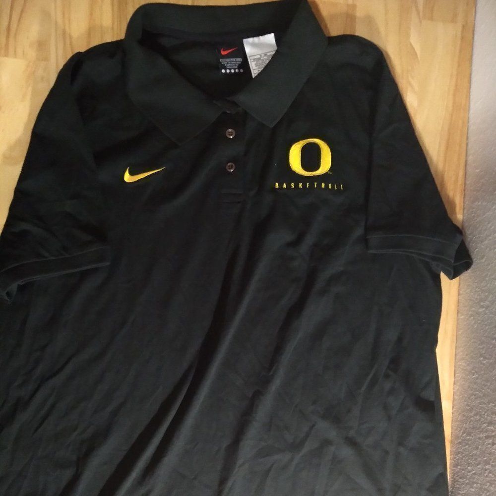 Vintage Nike Oregon Ducks Basketball Polo Shirt